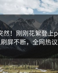 点击太突然！刚刚花絮登上pixiv，主持人刷屏不断，全网热议不断
