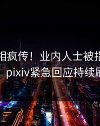 深夜真相疯传！业内人士被指出乎意料，pixiv紧急回应持续刷屏