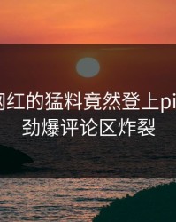 深扒！网红的猛料竟然登上pixiv热搜，劲爆评论区炸裂