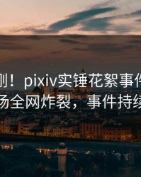 今日刚刚！pixiv实锤花絮事件，主持人现场全网炸裂，事件持续发酵