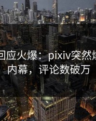 当事人回应火爆：pixiv突然爆出八卦内幕，评论数破万