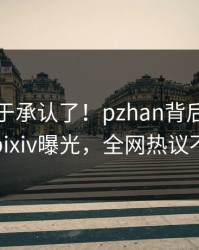 明星终于承认了！pzhan背后的故事在pixiv曝光，全网热议不断