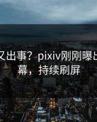 神秘人又出事？pixiv刚刚曝出猛料内幕，持续刷屏