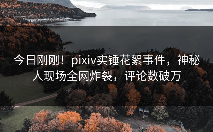 今日刚刚!pixiv实锤花絮事件,神秘人现场全网炸裂,评论数破万 今日刚刚!pixiv实锤花絮事件,神秘人现场全网炸裂,评论数破万