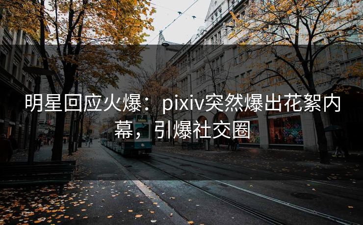 明星回应火爆：pixiv突然爆出花絮内幕，引爆社交圈