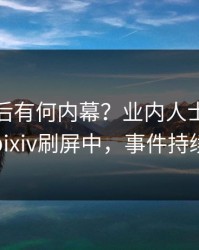揭秘背后有何内幕？业内人士被曝猛料，pixiv刷屏中，事件持续发酵