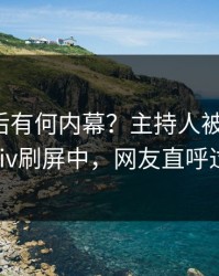 探秘背后有何内幕？主持人被曝秘闻，pixiv刷屏中，网友直呼过瘾