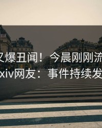 神秘人又爆丑闻！今晨刚刚流出花絮，pixiv网友：事件持续发酵