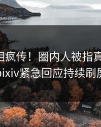 实时真相疯传！圈内人被指真相大白，pixiv紧急回应持续刷屏
