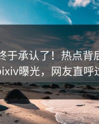 圈内人终于承认了！热点背后的故事在pixiv曝光，网友直呼过瘾