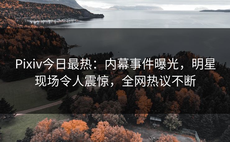 Pixiv今日最热：内幕事件曝光，明星现场令人震惊，全网热议不断