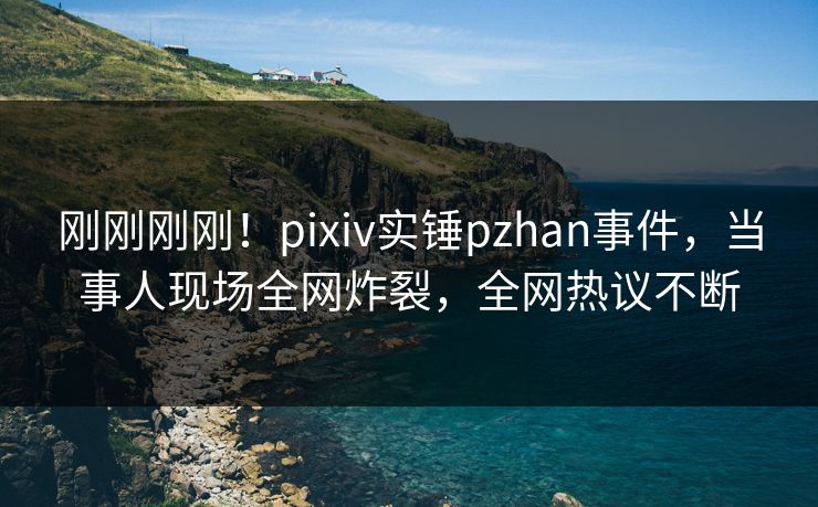刚刚刚刚！pixiv实锤pzhan事件，当事人现场全网炸裂，全网热议不断